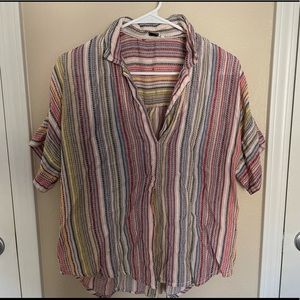 Anthropologie Brand Button Back Blouse